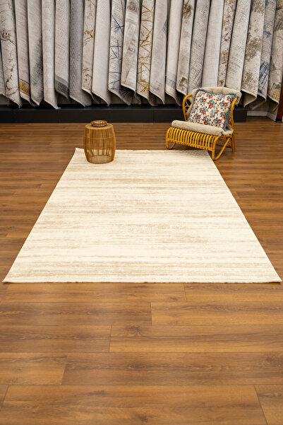 ASPERA HALI Manyas 1205 Krem Akrilik Makine Dokuma Salon Halısı Kesme Yolluk ...