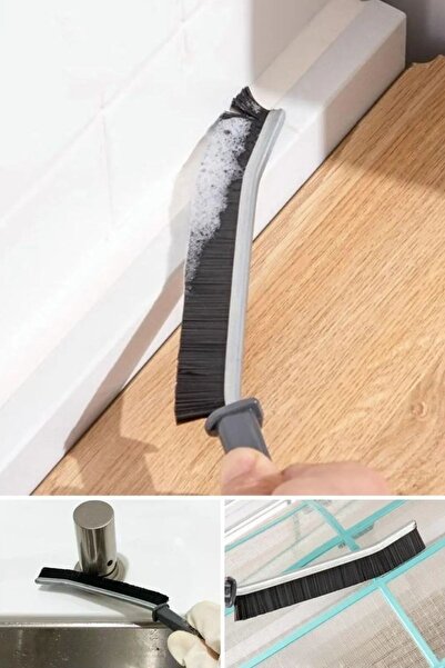 Buffer ® 2-Piece Multi-Purpose Fine Cleaning Brush Between Joints - Bathroom and Kitchen Sink Detail