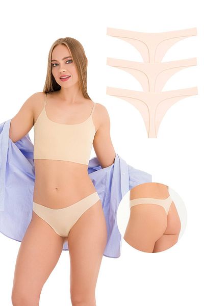 Newlilla 351-S Дамски Laser String Thong Panties Pack 351-v4