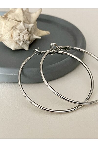 Maris by Deniz Orta boy ince halka küpe, 48mm