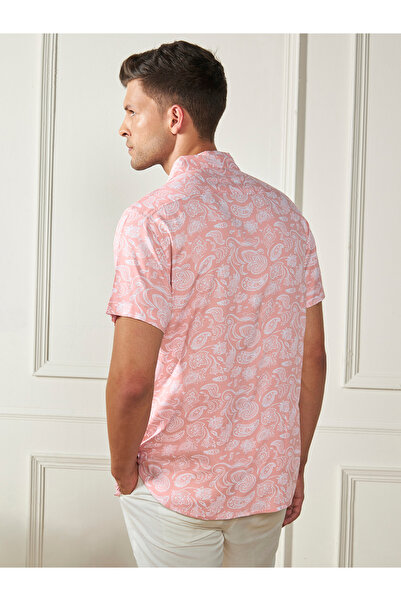 Dennis Lingo By Styli Paisley Print Casual Shirt with Button Placket