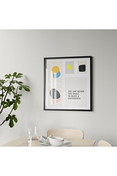 IKEA RÖDALM siyah çerçeve , siyah, 64x71 cm