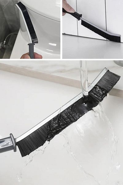 Buffer ®   2-Piece Multi-Purpose Fine Cleaning Brush Between Joints - Bathroom and Kitchen Sink Detail