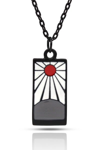 kolbi Demon Slayer Kimetsu No Yaiba - قلادة شبح مع سلسلة سوداء