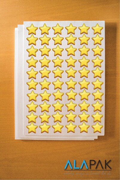 Alapak Yıldız Sticker/etiket 60 Adet