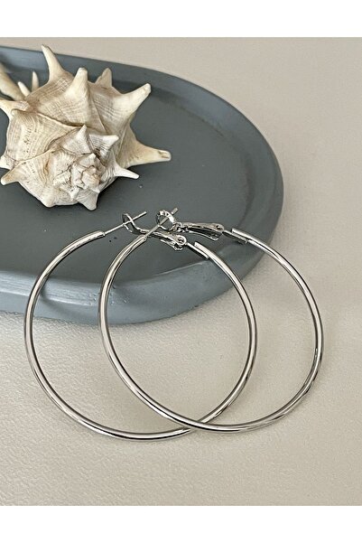 Maris by Deniz Orta boy ince halka küpe, 48mm