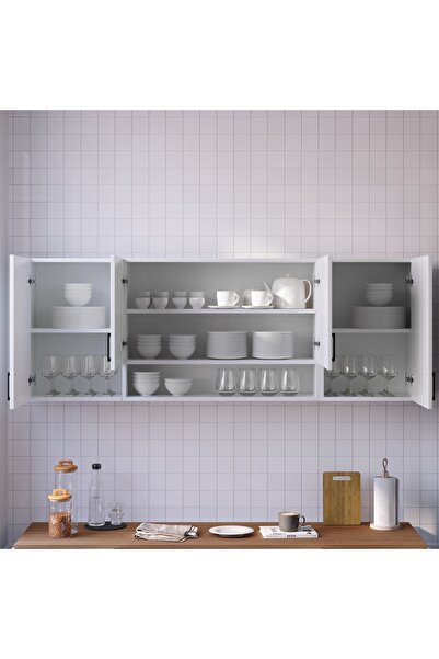 MOBİDEKO NAYS MUTFAK DOLABI ÜST MODÜL 200 CM