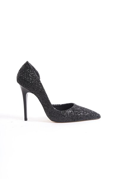 Modabuymus Black Sesa Stiletto - High Thin Heeled Evening Dress Shoes