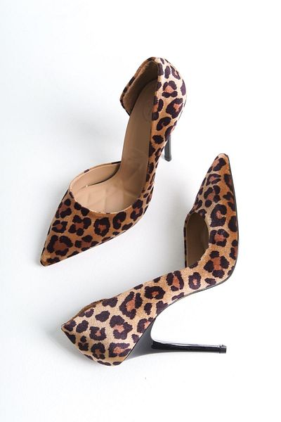 Modabuymus High Thin Heeled Leopard Print Sesa Evening Dress Shoes