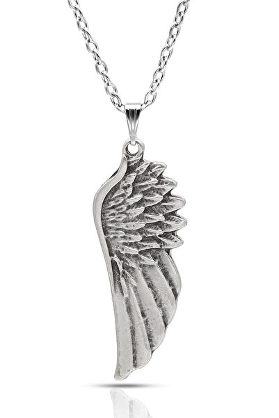 kolbi قلادة جناح الملاك الكبير - سلسلة كلاسيكية من الفضة العتيقة