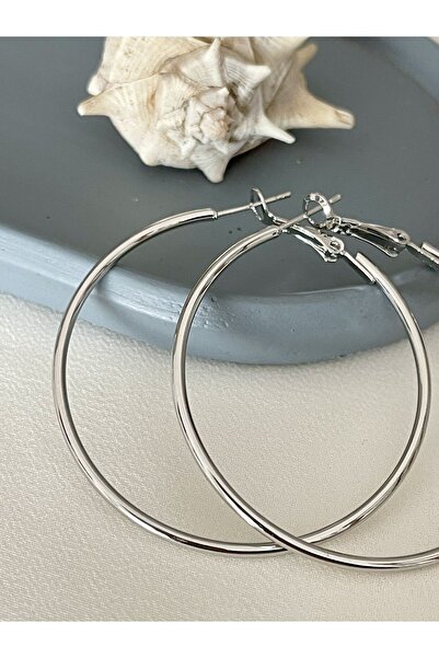 Maris by Deniz Orta boy ince halka küpe, 48mm