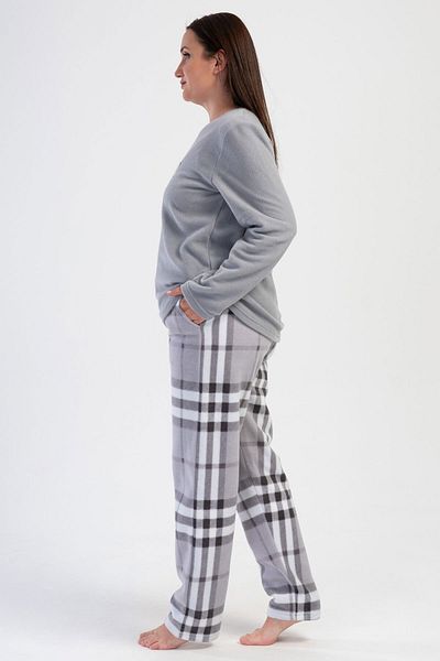 VİENETTA Σετ πιτζάμες Plus Size Fleece - Μακρύ μανίκι, 403063
