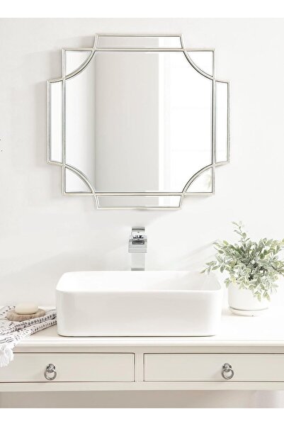 MKS Design 80x80 Asimetrik Duvar Dekor Aynası / Duvar Aynası / Konsol Aynası / Düzensiz Ayna / Estetik Ayna