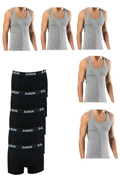 PİERLES Pachet Economic - Seturi de 10 bucăți pentru atlet și boxeri, 5 boxeri și 5 maiouri