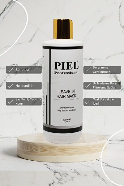 PİEL Onarıcı Saç Detoxu Ve Durulanmayan Saç Bakım Maskesi 500 ml (UV IŞINLARI...