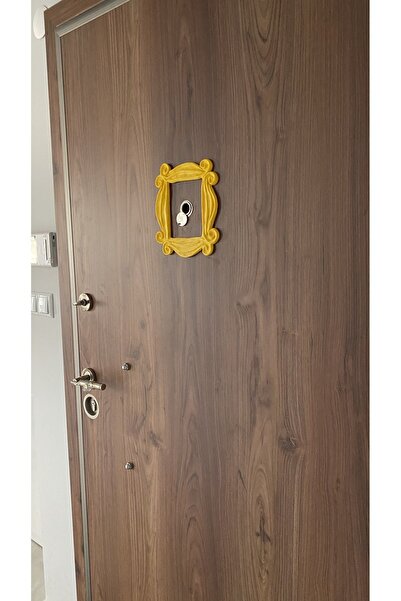 Root Made Friends Monica's Door Ornament 22cm Large Size Yellow Door Ornament Vintage Frame