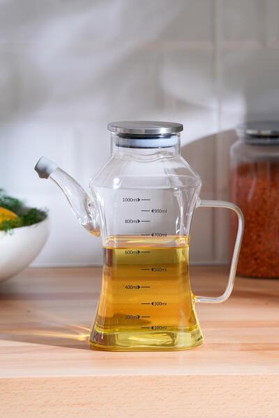 ACAR زجاجة زيت زجاجية من ليزا - 1000 مل