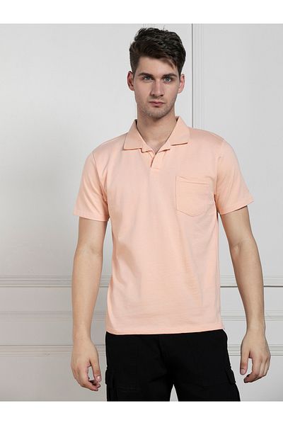 Dennis Lingo By Styli Regular Fit Solid Polo with Patch Pocket