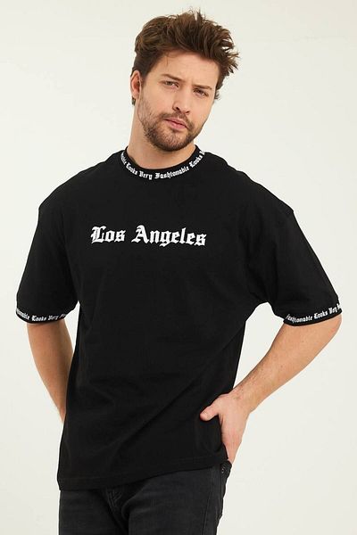 İLKCET MODA Μπλουζάκι Los Angeles Printed Oversize