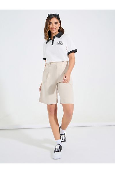 Styli Regular Fit Focus On The Good Embroidered Polo T-Shirt