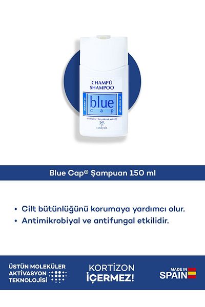 Blue Cap 150 ml Cortization-Free Anti-Dandruff and Oil Shampoo