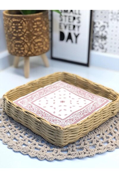 afralya home Masa Üstü Peçetelik/ Özel Tasarım Peçetelik / Yıkanabilir Uzun Ö...