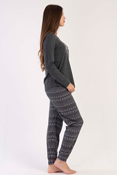 VİENETTA Σετ γυναικείες πιτζάμες με μακριά μανίκια - 304090