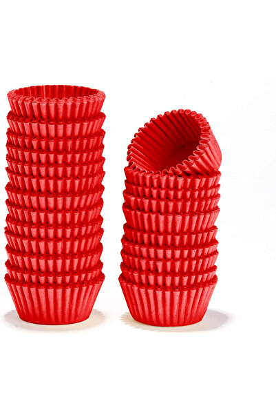 Partimarka Küçük Boy Cupcake Truff Kabı Kırmızı Renk