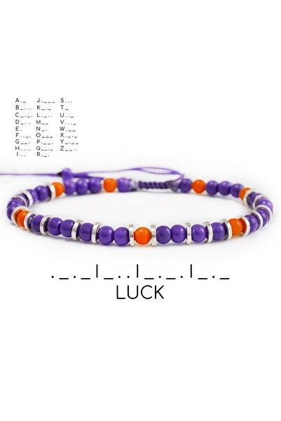 Şansınızı Artırın: Mors Alfabesi Bilekliği ‘luck’