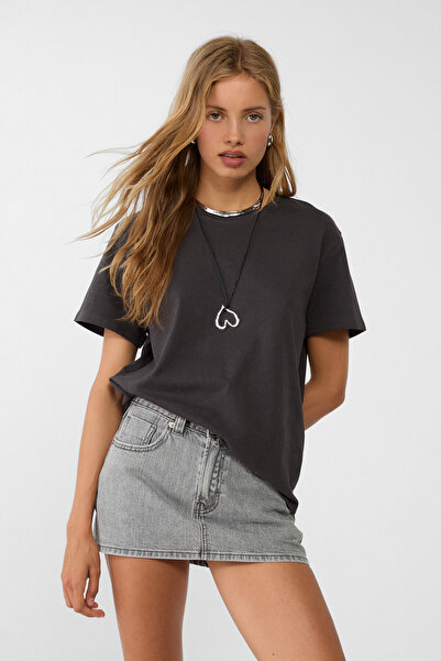 Stradivarius Denim şort etek