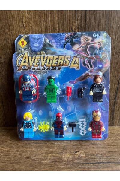 scntoys 6'lı Figür Seti Leg0 Uyumlu Yenilmezler Avengers' Figürleri 12 Parça ...