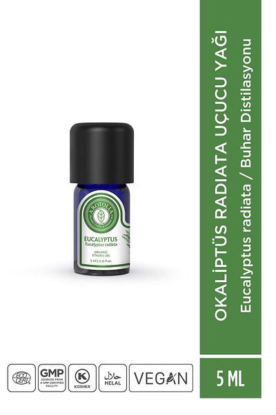 arotolia 100% Organic Certified Eucalyptus Radiata Oil to Help Breathe & Unclog Nose 5ml