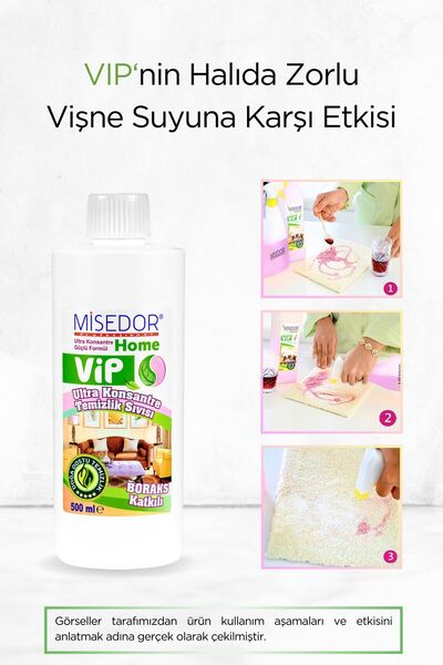 Misedor 3'lü Set Vip Doğal Genel Temizlik Sıvısı 500 ml
