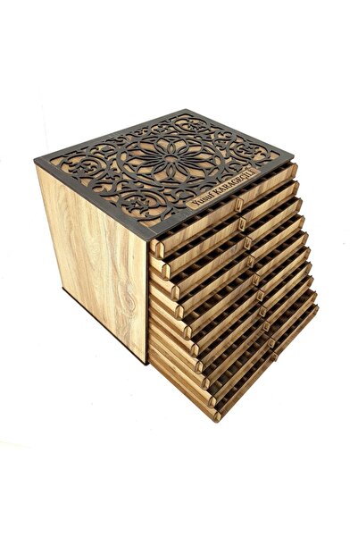 Genel Markalar Edessa Çekmeceli Tesbih Kutusu 10 Katlı Tespih Kutusu