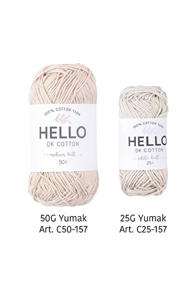 Tuva Yayıncılık Hello DK Cotton %100 Cotton Yarn - 50 GR
