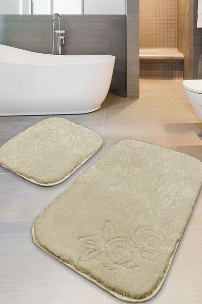 Chilai Home Dancy Stone Σετ 2 Χαλιών Μπάνιου Ακρυλικό