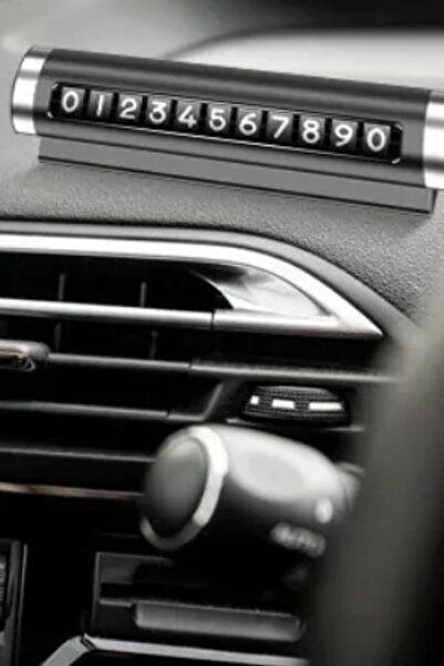 Buffer Black Aluminum Case - Interlocking Car Phone Numberer Parking Auto Numberer