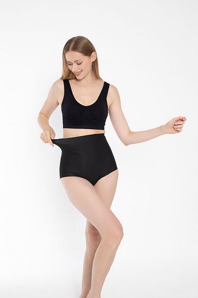 Sweet Sauna Knitwears Women's Skin Color Non-Marking Laser Cut Curvy High Waist Slip Corset