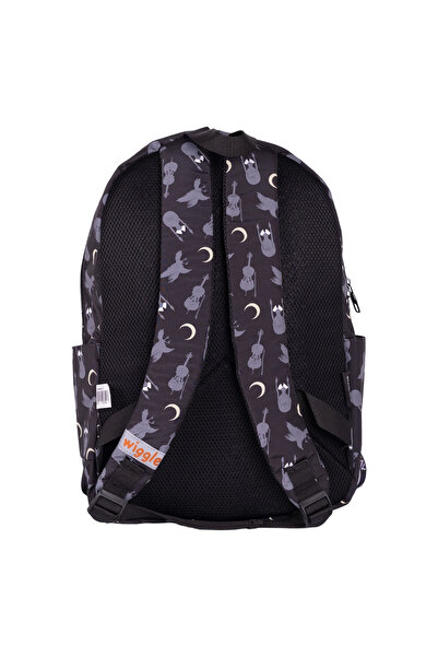 WİGGLE Wiggle Wednesday - Children's School Backpack Black, Large Size 3 Compartments Pocket