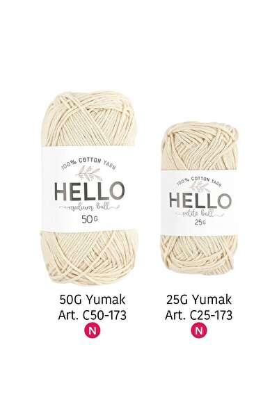 Tuva Yayıncılık Hello DK Cotton %100 Cotton Yarn - 50 GR