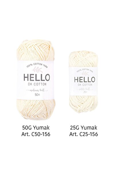 Tuva Yayıncılık Hello DK Cotton %100 Cotton Yarn - 50 GR