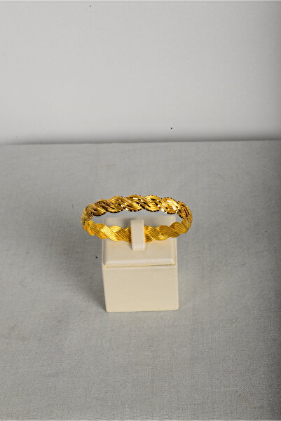 RİSEGOLD 15 GRAM 22 AYAR İNCİ BURMA BİLEZİK İŞÇİLİKSİZ