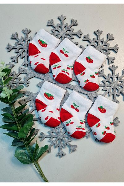 CemBebe 6 Pairs of Baby Socks for Newborn Babies