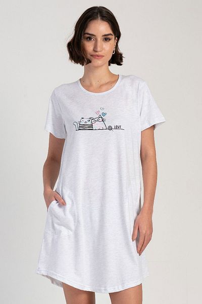 VİENETTA Women's Short Sleeve Nightgown - 311300