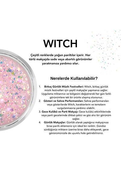 The Glitter Lab Jel Formlu Parlak Glitter - Witch