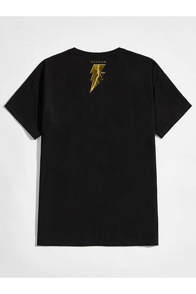 VASK Unisex BLACK ADAM Μπλουζάκι με στάμπα Oversize