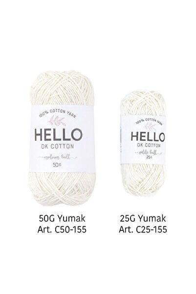 Tuva Yayıncılık Hello DK Cotton %100 Cotton Yarn - 50 GR