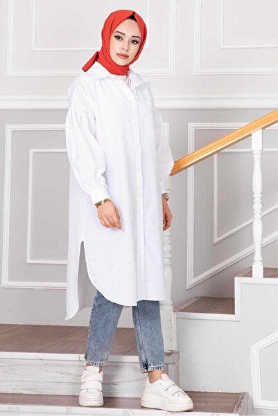 EBRUTESETTÜR Hijab Shirt Tunic - Oval Cut