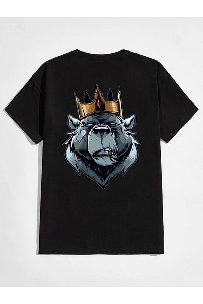 VASK Unisex KING εμπριμέ μπλουζάκι Oversize
