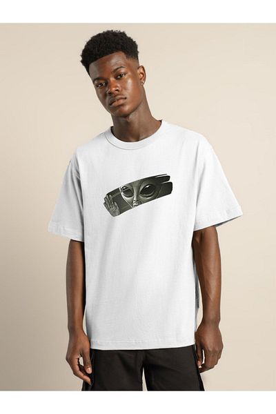 MODADEER Unisex Silen Alien Oversize Tshirt